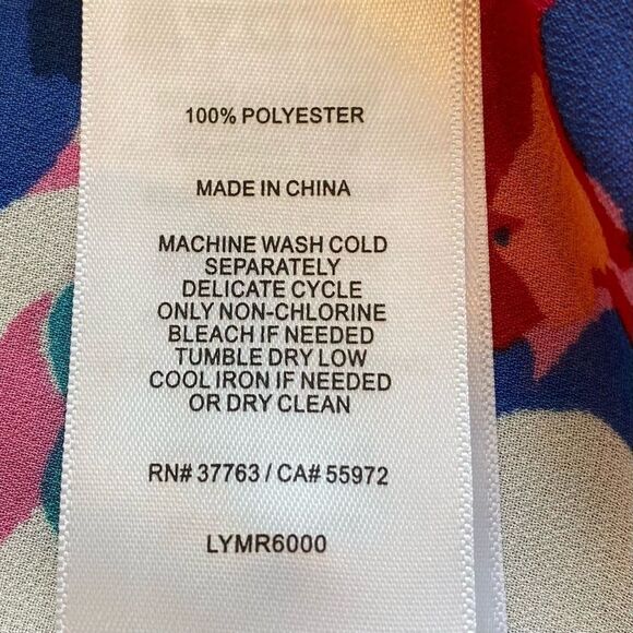 Laundry by Shelli Segal sleeveless floral blouse M - Picture 8 of 10